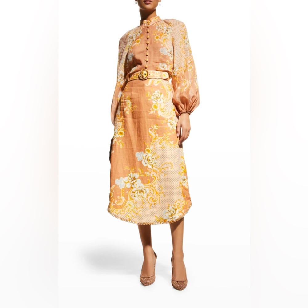 ZIMMERMAN POST CARD A-LINE SKIRT